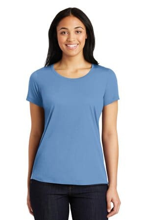 CAROLINA BLUE LST450 sport-tek ladies posicharge competitor cotton touch scoop neck tee