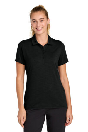BLACK LST490 sport-tek women's versa polo