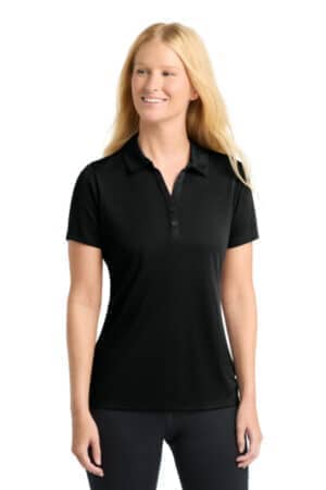 BLACK LST550 sport-tek women's posicharge competitor polo