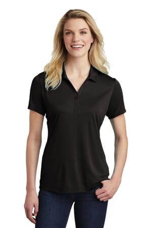 BLACK LST550 sport-tek ladies posicharge competitor polo