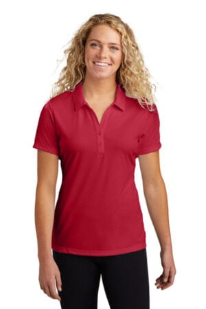 DEEP RED LST550 sport-tek ladies posicharge competitor polo