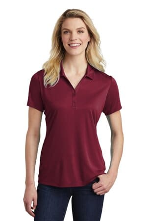 MAROON LST550 sport-tek ladies posicharge competitor polo