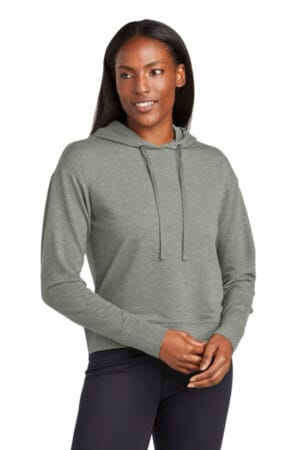 LIGHT GREY HEATHER LST562 sport-tek ladies sport-wick flex fleece pullover hoodie