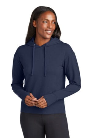 TRUE NAVY LST562 sport-tek ladies sport-wick flex fleece pullover hoodie