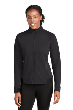 BLACK LST570 sport-tek women's posicharge strive full-zip