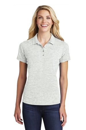 SILVER ELECTRIC LST590 sport-tek ladies posicharge electric heather polo
