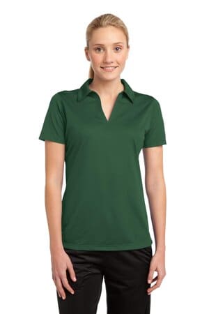 FOREST GREEN LST690 sport-tek ladies posicharge active textured polo
