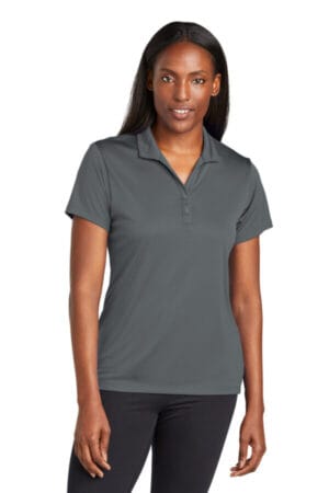 IRON GREY LST725 sport-tek ladies posicharge re-compete polo