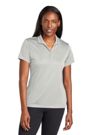 SILVER LST725 sport-tek ladies posicharge re-compete polo