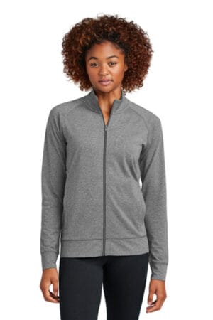 LST857 sport-tek women's sport-wick stretch full-zip cadet jacket