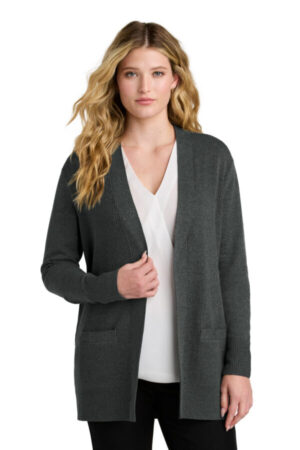 LSW2890 port authority women's easy care open-front cardigan sweater