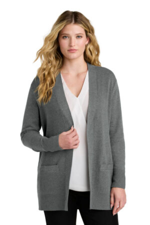 LSW2890 port authority women's easy care open-front cardigan sweater