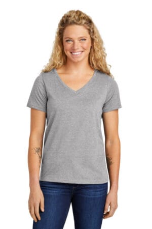 ATHLETIC HEATHER LVL45V volunteer knitwear women's daily v-neck tee