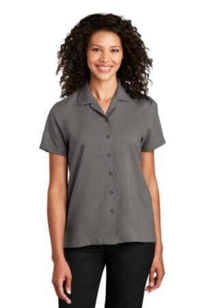 GRAPHITE LW400 port authority ladies short sleeve performance staff shirt