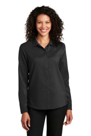 LW401 port authority ladies long sleeve performance staff shirt