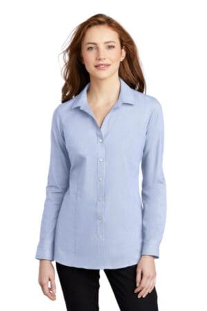 LW645 port authority ladies pincheck easy care shirt