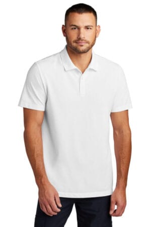 WHITE Mercer mettle MM1004 mercer mettle stretch pique polo