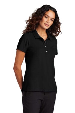 DEEP BLACK Mercer mettle MM1005 mercer mettle women's stretch pique polo