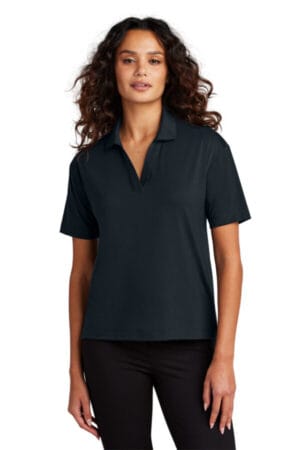 NIGHT NAVY Mercer mettle MM1015 mercer mettle women's stretch jersey polo