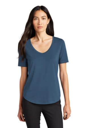 MM1017 coming in spring mercer mettle women's stretch jersey relaxed scoop