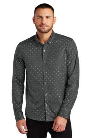 ANCHOR GREY GEO DIAMOND MM1018 mercer mettle stretch jersey long sleeve shirt