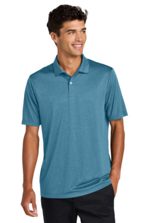 HARBOR BLUE HEATHER Mercer mettle MM1020 mercer mettle recharge jersey polo