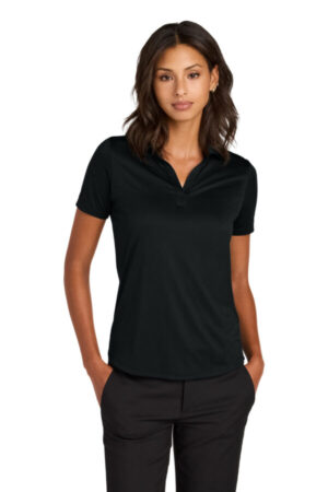 DEEP BLACK MM1021 mercer mettle women's recharge jersey polo