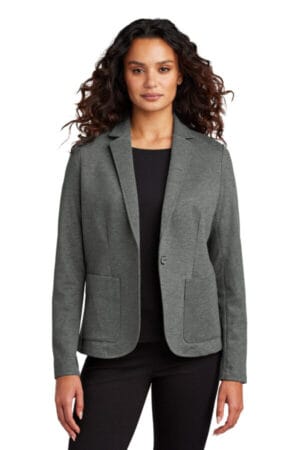 STORM GREY HEATHER Mercer mettle MM3031 mercer mettle women's relaxed knit blazer