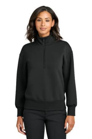 DEEP BLACK Mercer mettle MM3101 mercer mettle women's soft spacer 1/4-zip