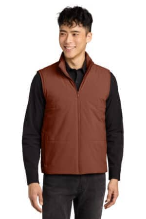DARK SIENNA DARK SIENNA Mercer mettle MM7222 mercer mettle brookline quilted vest