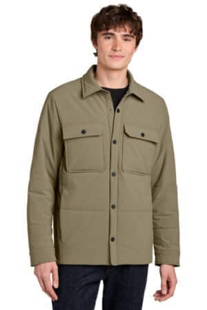 MRA444 miir sashiko stretch puffy shacket