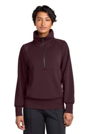 DARK FIG MRAW221 miir women's kumo 1/4-zip pullover