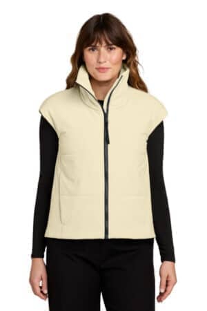 MRAW442 miir women's sashiko stretch puffy vest