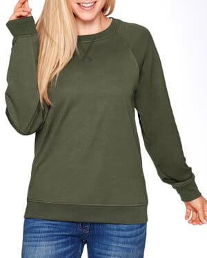 Tomteamell Womens Raglan Sleeve Color Block Sweatshirt with Pockets 