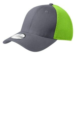 GRAPHITE/ CYBER GREEN NE1020 new era-stretch mesh cap