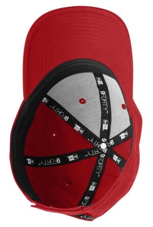 SCARLET RED NE200 new era-adjustable structured cap