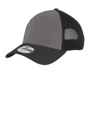 CHARCOAL/ BLACK NE204 new era snapback contrast front mesh cap