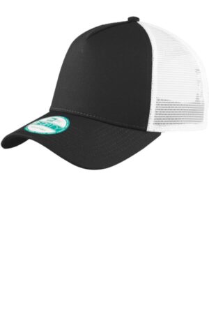 BLACK/ WHITE NE205 new era snapback trucker cap