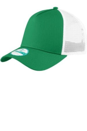 KELLY/ WHITE NE205 new era snapback trucker cap