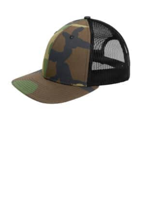 CAMO/ BLACK NE207 new era snapback low profile trucker cap