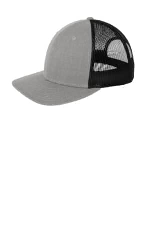 HEATHER GREY/ BLACK NE207 new era snapback low profile trucker cap