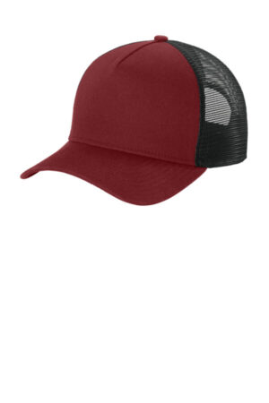 SCARLET/ BLACK NE212 new era a-frame snapback mesh back cap