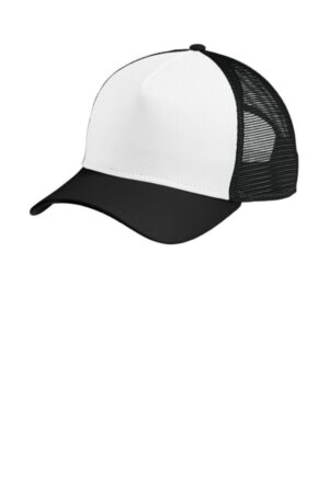 WHITE/ BLACK/ BLACK NE212 new era a-frame snapback mesh back cap
