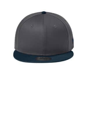 FLAG CHARCOAL/ DEEP NAVY NE400 new era-flat bill snapback cap