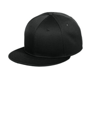 BLACK NE409 new era pivot flat bill snapback cap