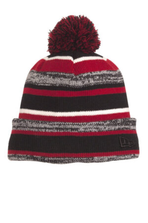 BLACK/ SCARLET NE902 new era sideline beanie