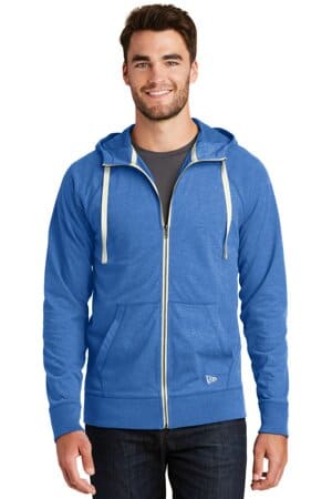 NEA122 new era sueded cotton blend full-zip hoodie