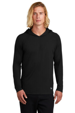 BLACK NEA229 new era power long sleeve hoodie