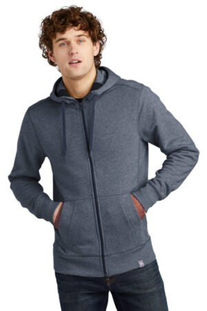 TRUE NAVY TWIST NEA502 new era french terry full-zip hoodie