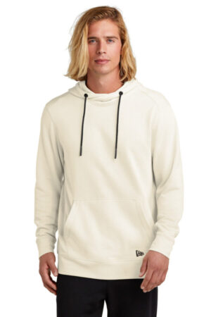 SOFT BEIGE NEA510 new era tri-blend fleece pullover hoodie